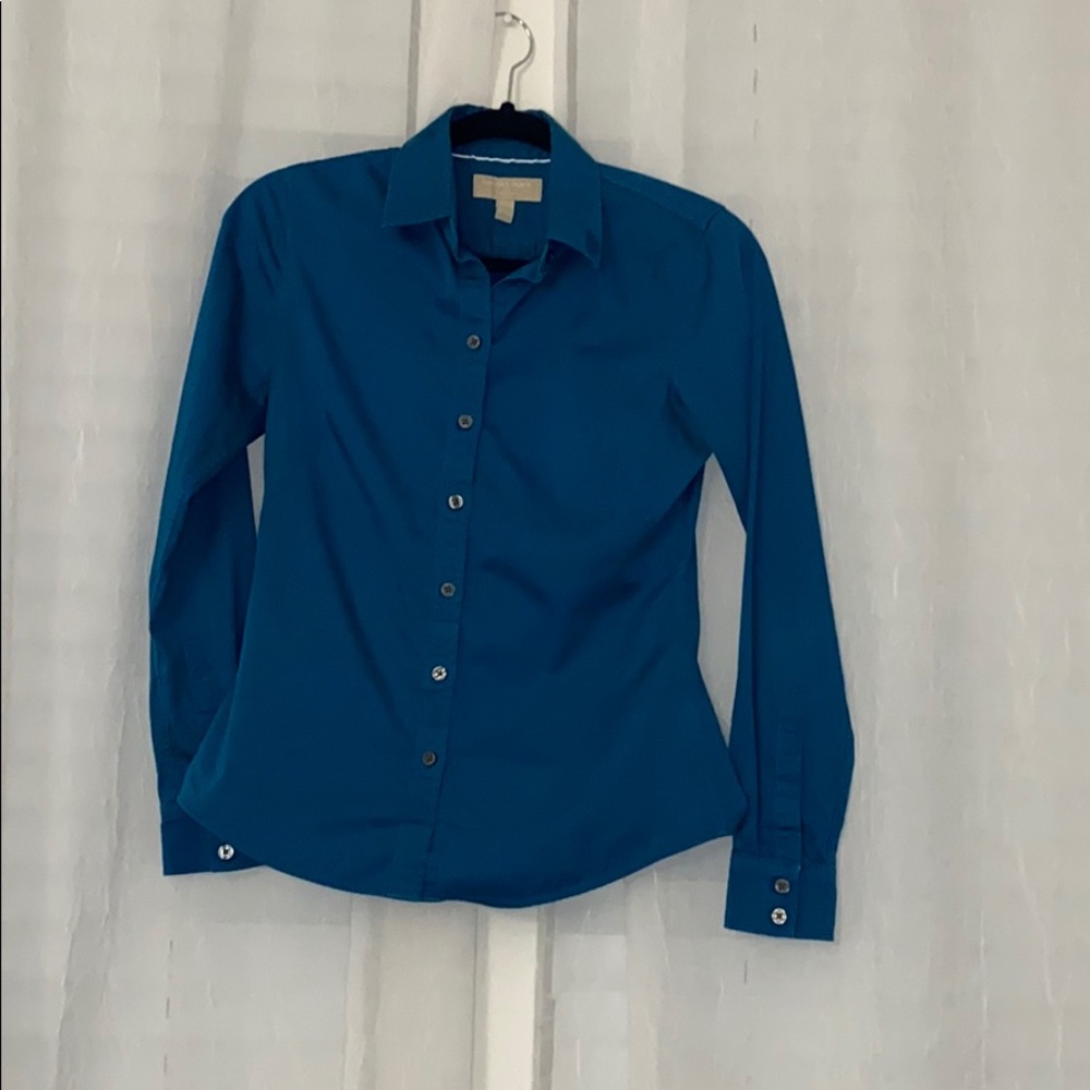 Teal Banana Republic Button Down Shirt